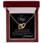 My Wife | You are my queen - Interlocking Hearts necklace