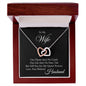 My Wife | You are my queen - Interlocking Hearts necklace