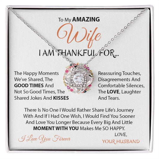 My Wife | Moment with you - Love Knot Necklace.
